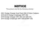 Transit Auto - Front Coated Disc Brake Rotors And Ceramic Pads Kit For Dodge Challenger Charger KGC-100130