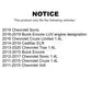 Mpulse Ignition Coil Pair For Chevrolet Cruze Buick Encore Trax Sonic Limited Volt Cadillac ELR KMP-100068