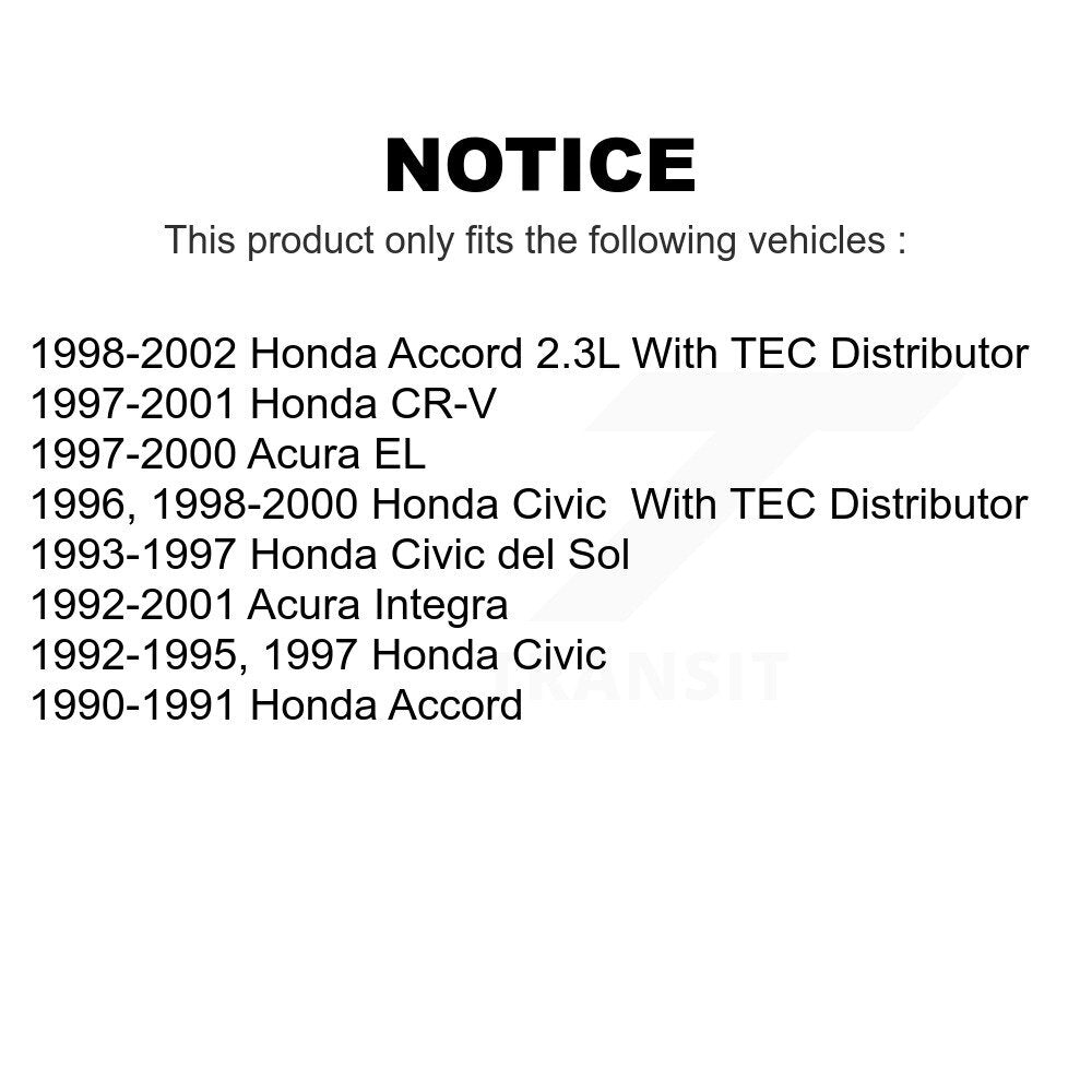 Mpulse Ignition Coil Pair For Honda Accord Civic CR-V Acura Integra del Sol EL KMP-100083