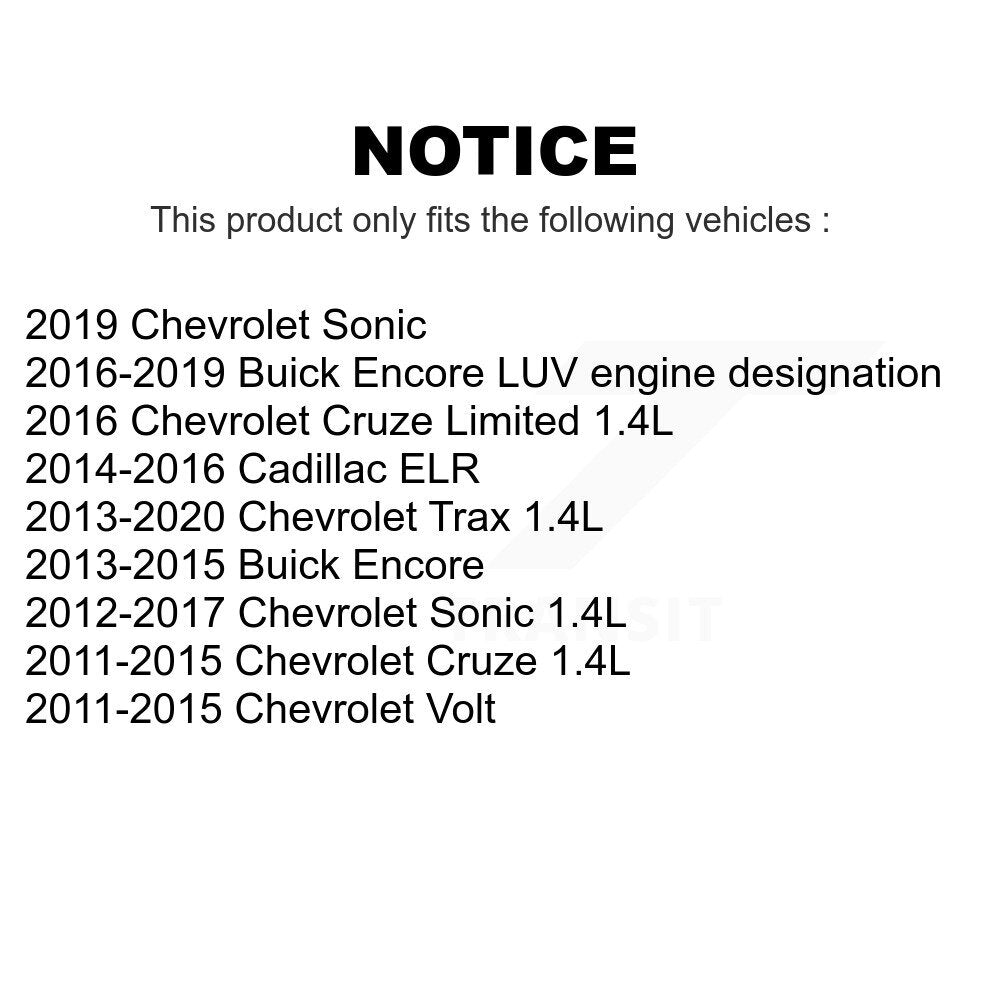 Mpulse Ignition Coil Kit For Chevrolet Cruze Buick Encore Trax Sonic Limited Volt Cadillac ELR KMP-100373