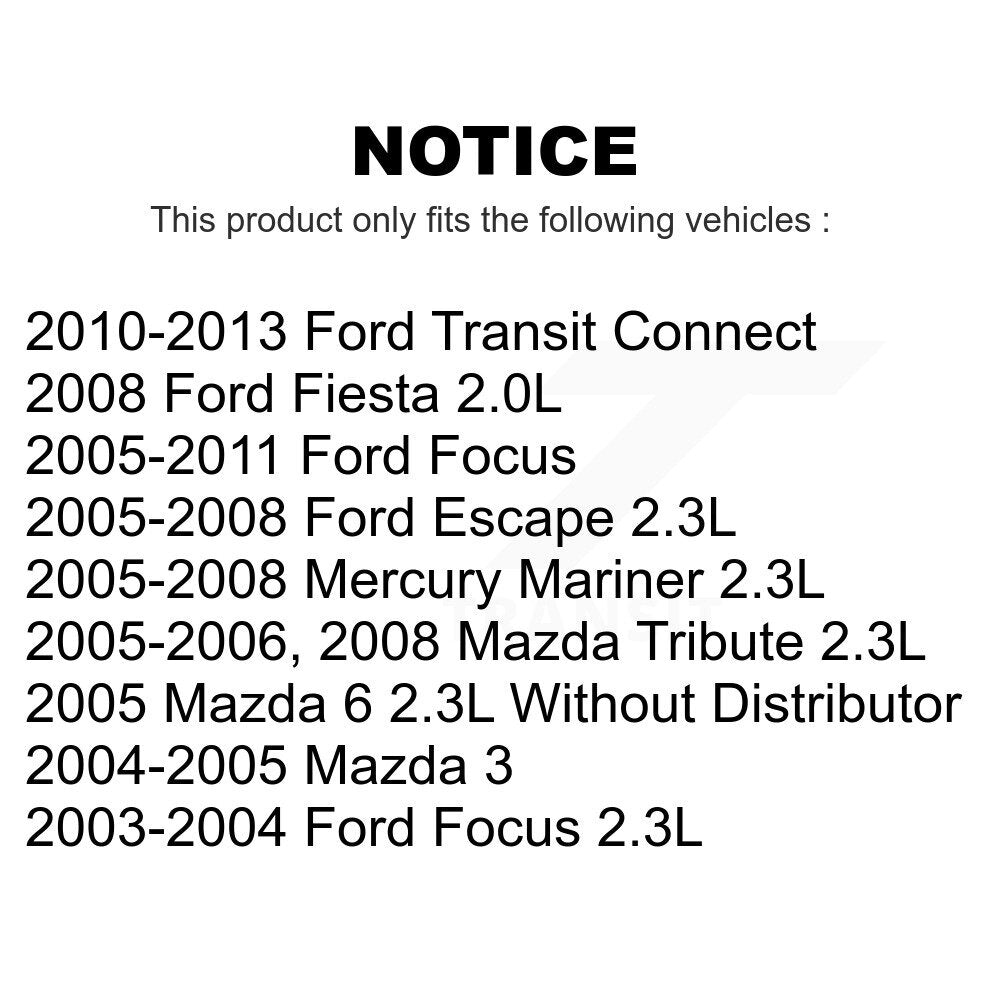 Mpulse Ignition Coil Kit For Ford Focus Escape Mazda Transit Connect Mercury Mariner 3 Tribute 6 Fiesta KMP-100501