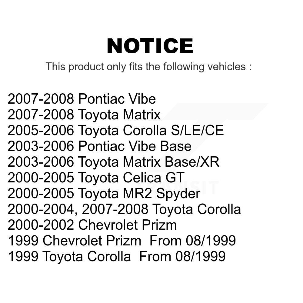 Mpulse Ignition Coil Kit For Toyota Corolla Matrix Pontiac Vibe Celica Chevrolet Prizm MR2 Spyder KMP-100525