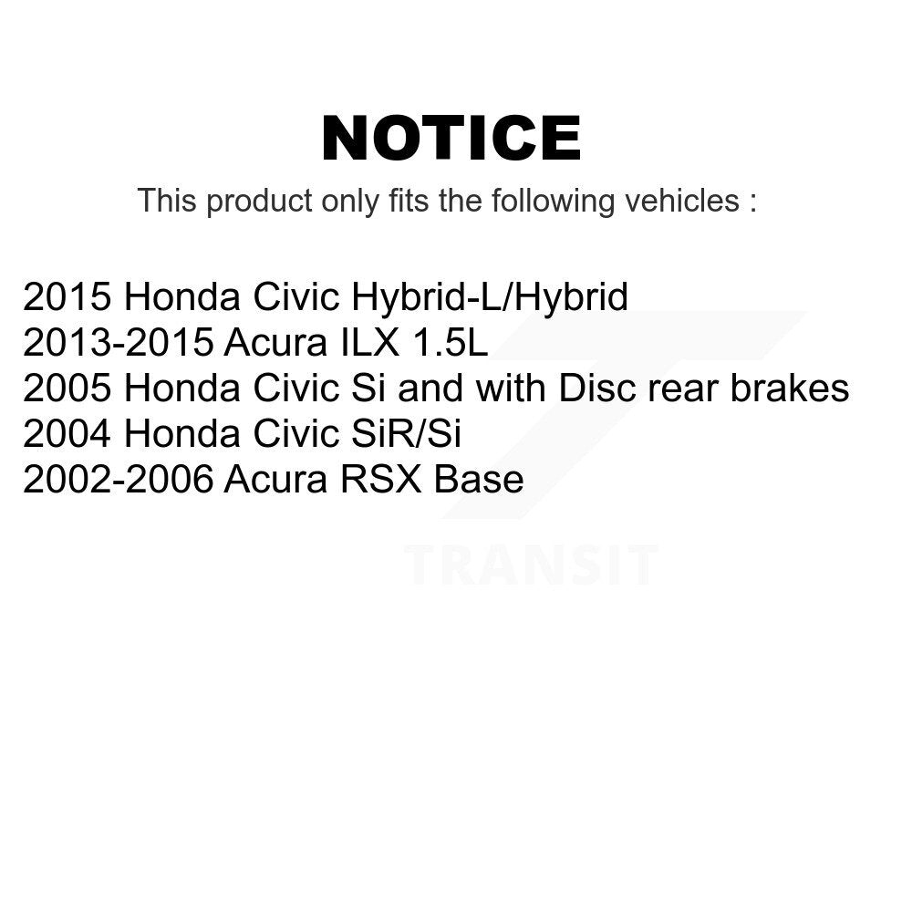 AmeriBRAKES Front Rear Ceramic Disc Brake Pads Kit For Honda Civic Acura RSX ILX KNF-100109