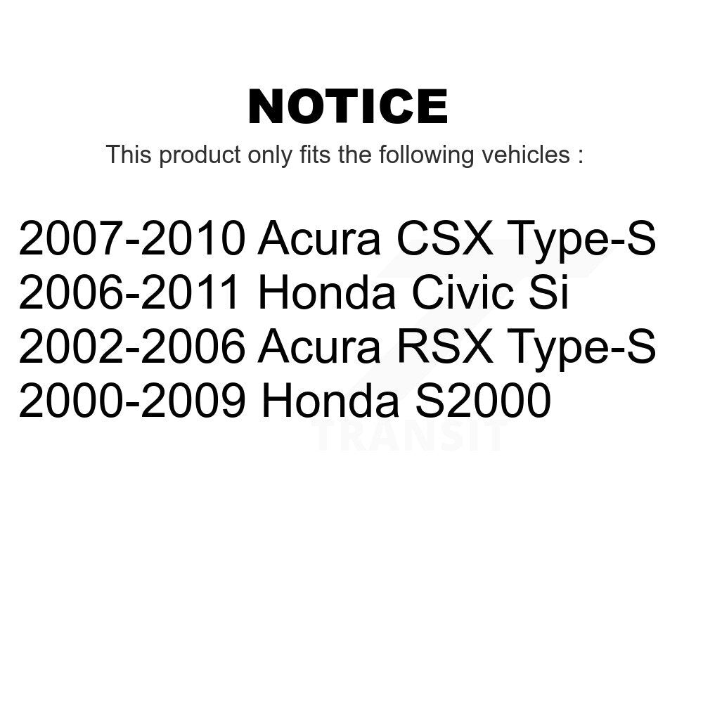 AmeriBRAKES Front Rear Ceramic Disc Brake Pads Kit For Honda Civic Acura RSX S2000 CSX KNF-100111