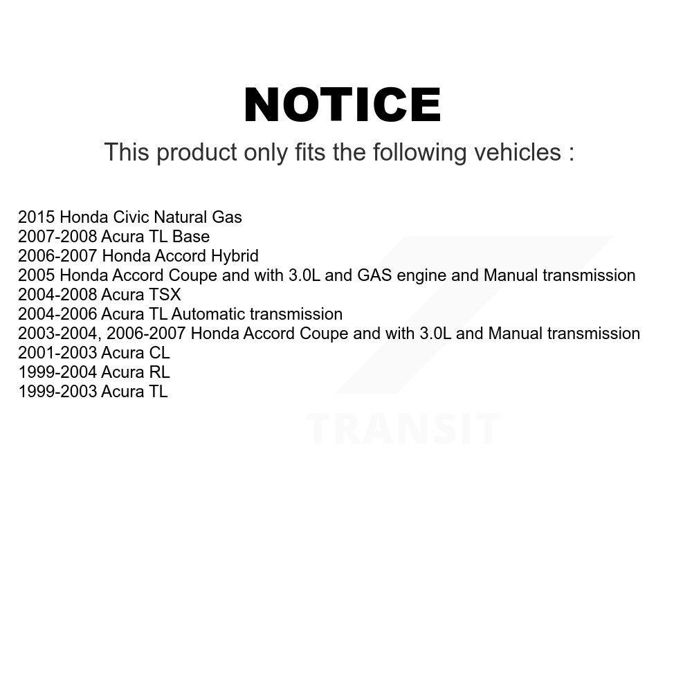 AmeriBRAKES Front Rear Ceramic Disc Brake Pads Kit For Honda Accord Acura TL Civic TSX RL CL KNF-100212