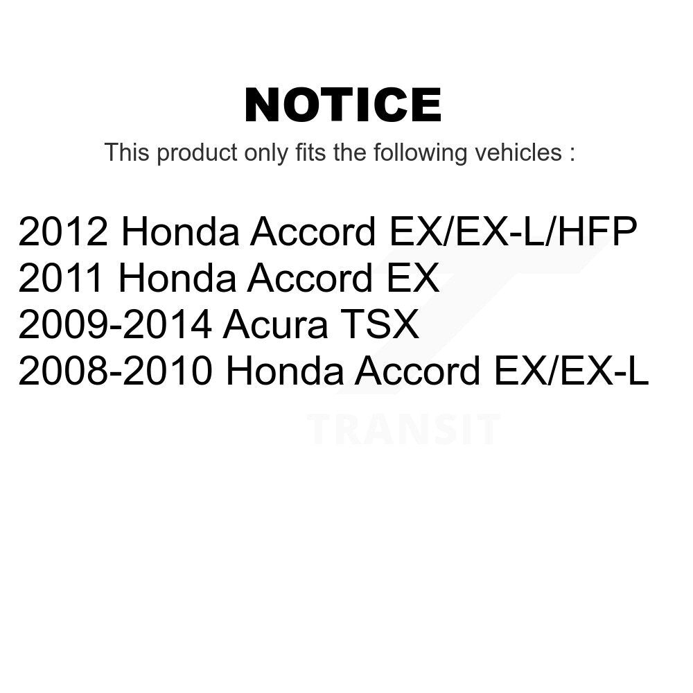 AmeriBRAKES Front Rear Ceramic Disc Brake Pads Kit For Honda Accord Acura TSX KNF-100219