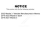 AmeriBRAKES Front Rear Ceramic Disc Brake Pads Kit For Mazda 3 Sport KNF-100230