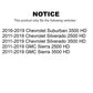 AmeriBRAKES Front Rear Ceramic Disc Brake Pads Kit For Chevrolet Silverado 2500 HD GMC Sierra 3500 Suburban KNF-100361