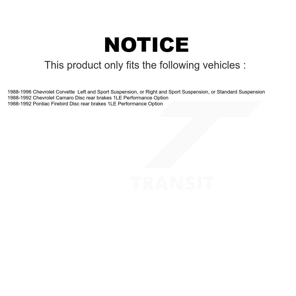 AmeriBRAKES Front Rear Semi-Metallic Disc Brake Pads Kit For Chevrolet Corvette Camaro Pontiac Firebird KNF-100481