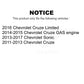 AmeriBRAKES Front Rear Ceramic Disc Brake Pads Kit For Chevrolet Cruze Sonic Limited KNF-100489