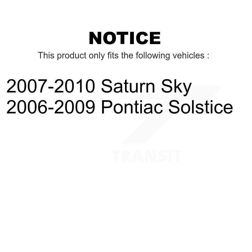 AmeriBRAKES Front Rear Ceramic Disc Brake Pads Kit For Pontiac Solstice Saturn Sky KNF-100555
