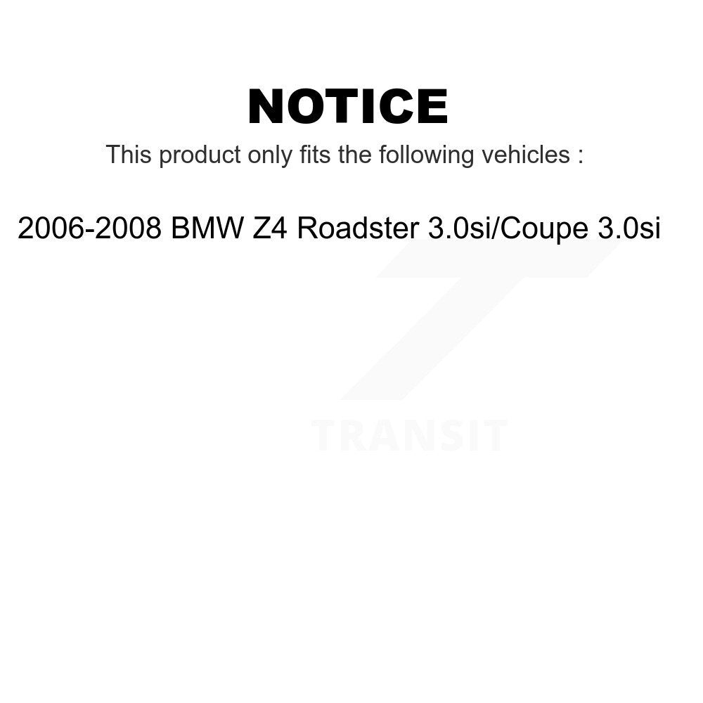 AmeriBRAKES Front Rear Semi-Metallic Disc Brake Pads Kit For 2006-2008 BMW Z4 Roadster 3.0si Coupe KNF-100750