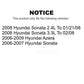 AmeriBRAKES Front Rear Ceramic Disc Brake Pads Kit For Hyundai Sonata Azera KNF-100780