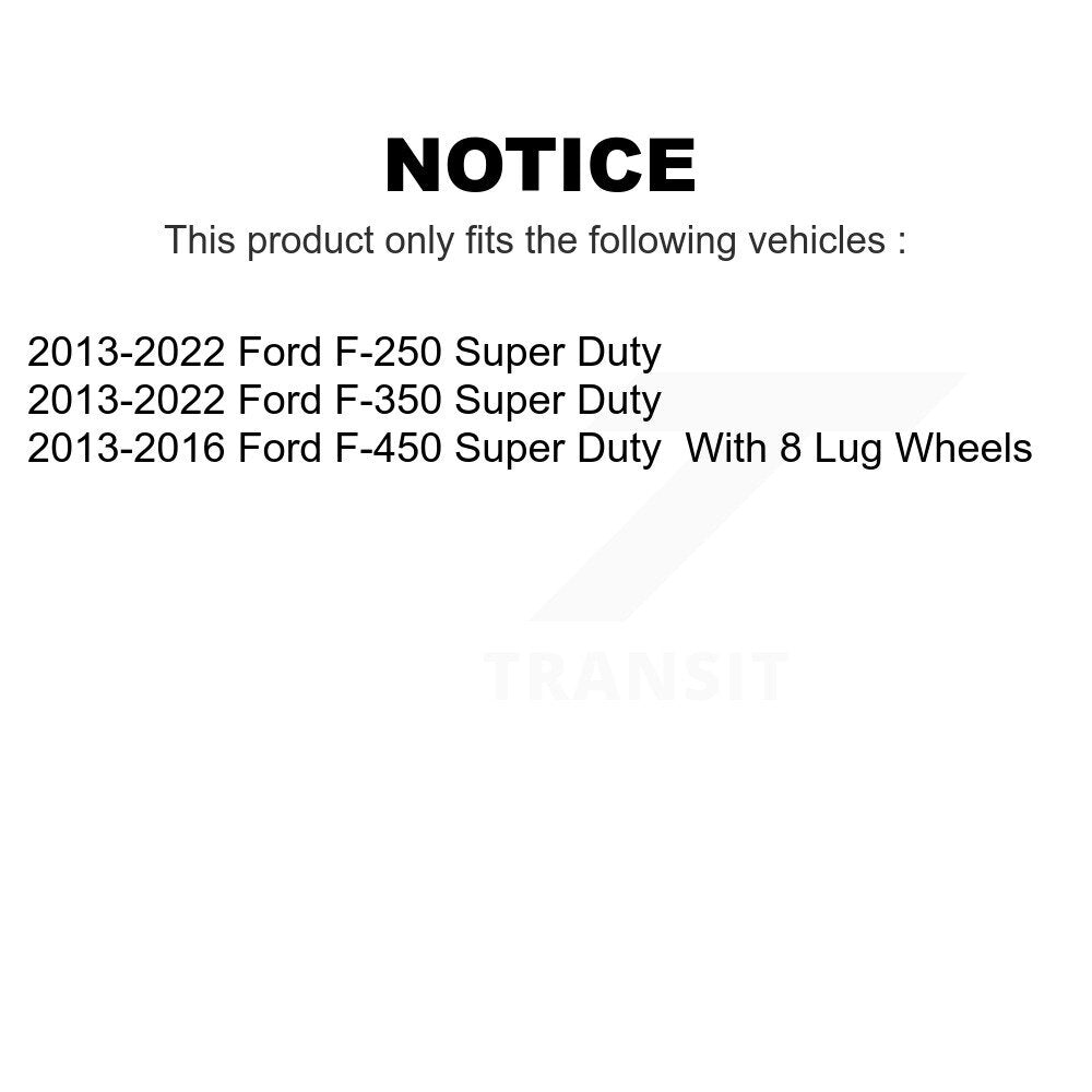 AmeriBRAKES Front Rear Semi-Metallic Disc Brake Pads Kit For Ford F-250 Super Duty F-350 F-450 KNF-100832