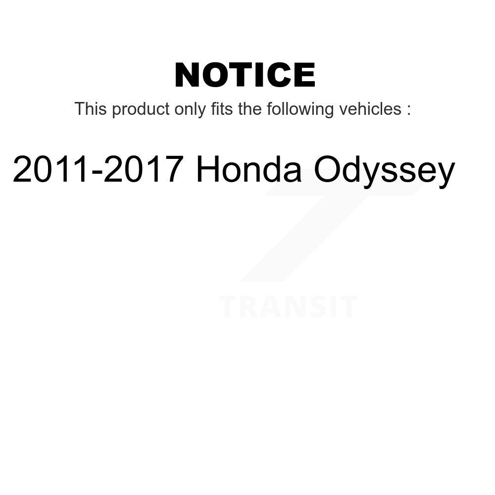 AmeriBRAKES Front Rear Ceramic Disc Brake Pads Kit For 2011-2017 Honda Odyssey KNF-100870