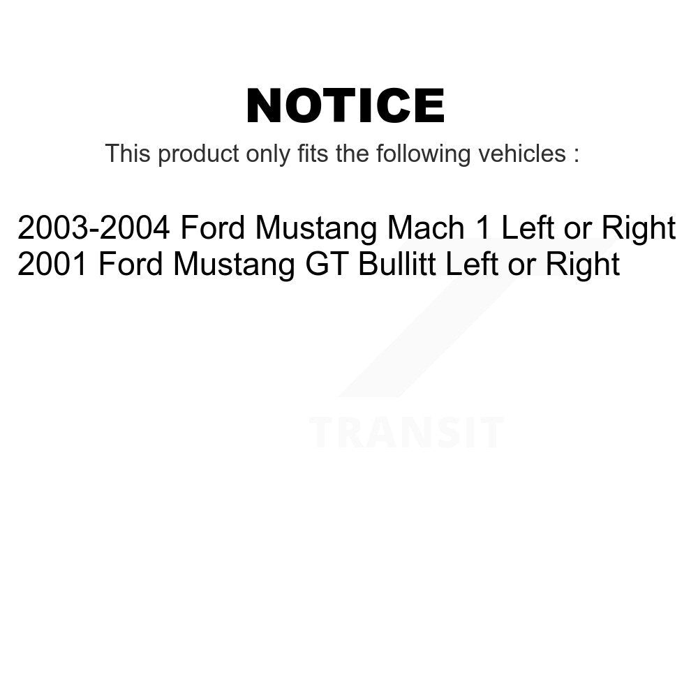 AmeriBRAKES Front Rear Semi-Metallic Disc Brake Pads Kit For Ford Mustang Left or Right KNF-100979