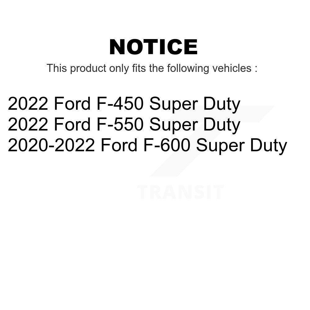 AmeriBRAKES Front Rear Semi-Metallic Disc Brake Pads Kit For Ford F-450 Super Duty F-550 F-600 KNF-100986