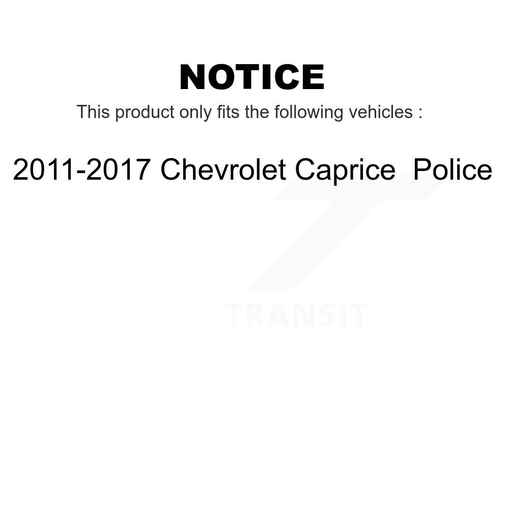 AmeriBRAKES Front Rear Semi-Metallic Disc Brake Pads Kit For 2011-2017 Chevrolet Caprice Police KNF-101047