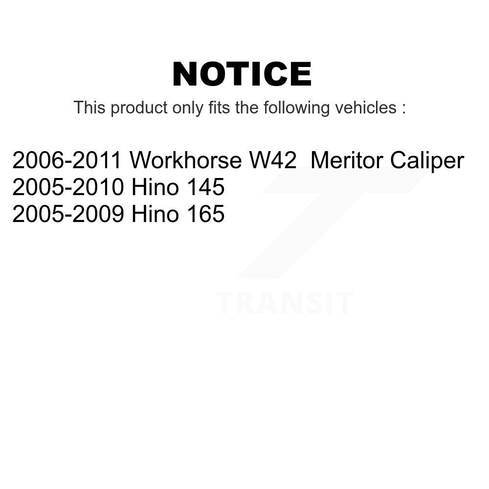 AmeriBRAKES Front Rear Semi-Metallic Disc Brake Pads Kit For Workhorse W42 Hino 145 165 KNF-101149