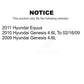 AmeriBRAKES Front Rear Ceramic Disc Brake Pads Kit For Hyundai Genesis Equus KNF-101191
