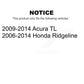AmeriBRAKES Front Rear Ceramic Disc Brake Pads Kit For Honda Ridgeline Acura TL KNF-101280