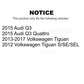 AmeriBRAKES Front Rear Semi-Metallic Disc Brake Pads Kit For Volkswagen Tiguan Audi Q3 Quattro KNF-101337