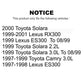 AmeriBRAKES Front Rear Ceramic Disc Brake Pads Kit For Toyota Camry Lexus RX300 ES300 Solara KNF-101362