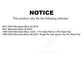 AmeriBRAKES Front Rear Semi-Metallic Disc Brake Pads Kit For Mercedes-Benz SLK230 C230 SLK320 KNF-101400