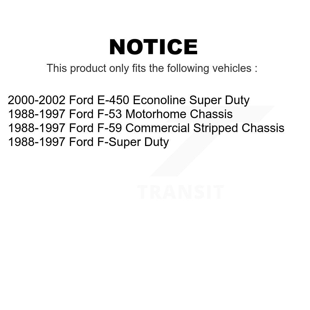 AmeriBRAKES Front Rear Semi-Metallic Disc Brake Pads Kit For Ford E-450 Econoline Super Duty F-Super F-53 Motorhome Chassis F-59 Commercial Stripped KNF-101426