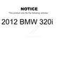 AmeriBRAKES Front Rear Semi-Metallic Disc Brake Pads Kit For 2012 BMW 320i KNF-101455
