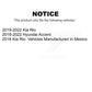 AmeriBRAKES Front Rear Ceramic Disc Brake Pads Kit For Hyundai Accent Kia Rio KNF-101457