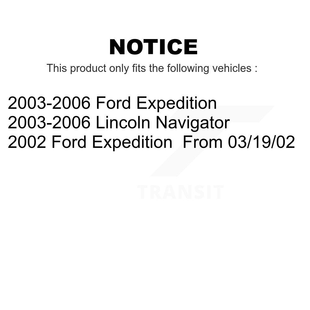AmeriBRAKES Front Rear Semi-Metallic Disc Brake Pads Kit For Ford Expedition Lincoln Navigator KNF-101458