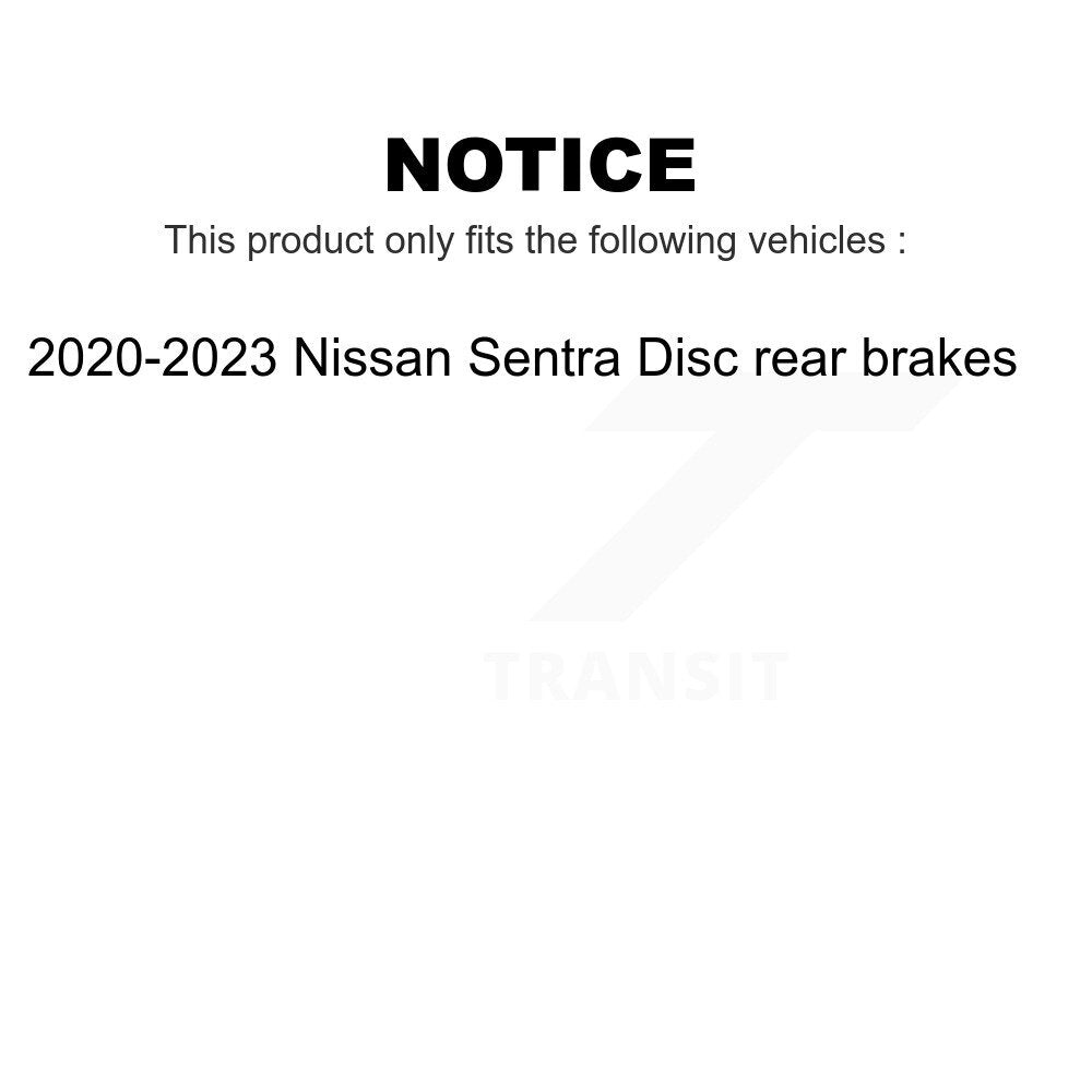 AmeriBRAKES Front Rear Ceramic Disc Brake Pads Kit For 2020-2023 Nissan Sentra rear brakes KNF-101479