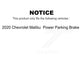 AmeriBRAKES Front Rear Ceramic Disc Brake Pads Kit For 2020 Chevrolet Malibu Power Parking KNF-101488