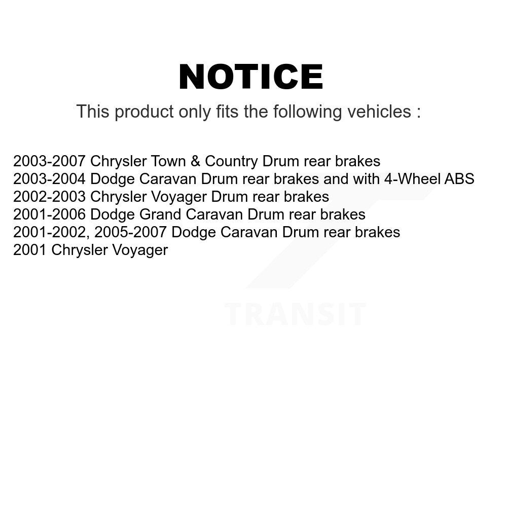 AmeriBRAKES Front Rear Semi-Metallic Disc Brake Pads Kit For Dodge Grand Caravan Chrysler Town & Country Voyager KNF-101590