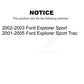 AmeriBRAKES Front Ceramic Rear Semi-Metallic Disc Brake Pads Kit For Ford Explorer Sport Trac KNF-101696