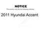 AmeriBRAKES Front Semi-Metallic Rear Ceramic Disc Brake Pads Kit For 2011 Hyundai Accent KNF-101711