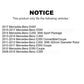 Front Rear Semi-Metallic Brake Pads Kit For Mercedes-Benz E350 C300 C250 C350 E550 E400 KPF-100132