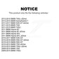 Front Rear Semi-Metallic Brake Pads Kit For BMW 750Li xDrive 750i 740Li 740i 535i GT 550i Alpina B7 B7L ActiveHybrid 7 KPF-100168