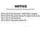 Front Rear Semi-Metallic Brake Pads Kit For Kia Sorento Hyundai Santa Fe Sport KPF-100184