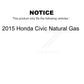 Front Rear Semi-Metallic Brake Pads Kit For 2015 Honda Civic Natural Gas KPF-100204