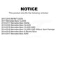 Front Rear Semi-Metallic Brake Pads Kit For Mercedes-Benz GLA250 CLA250 INFINITI QX30 B Electric Drive B250e B250 KPF-100257