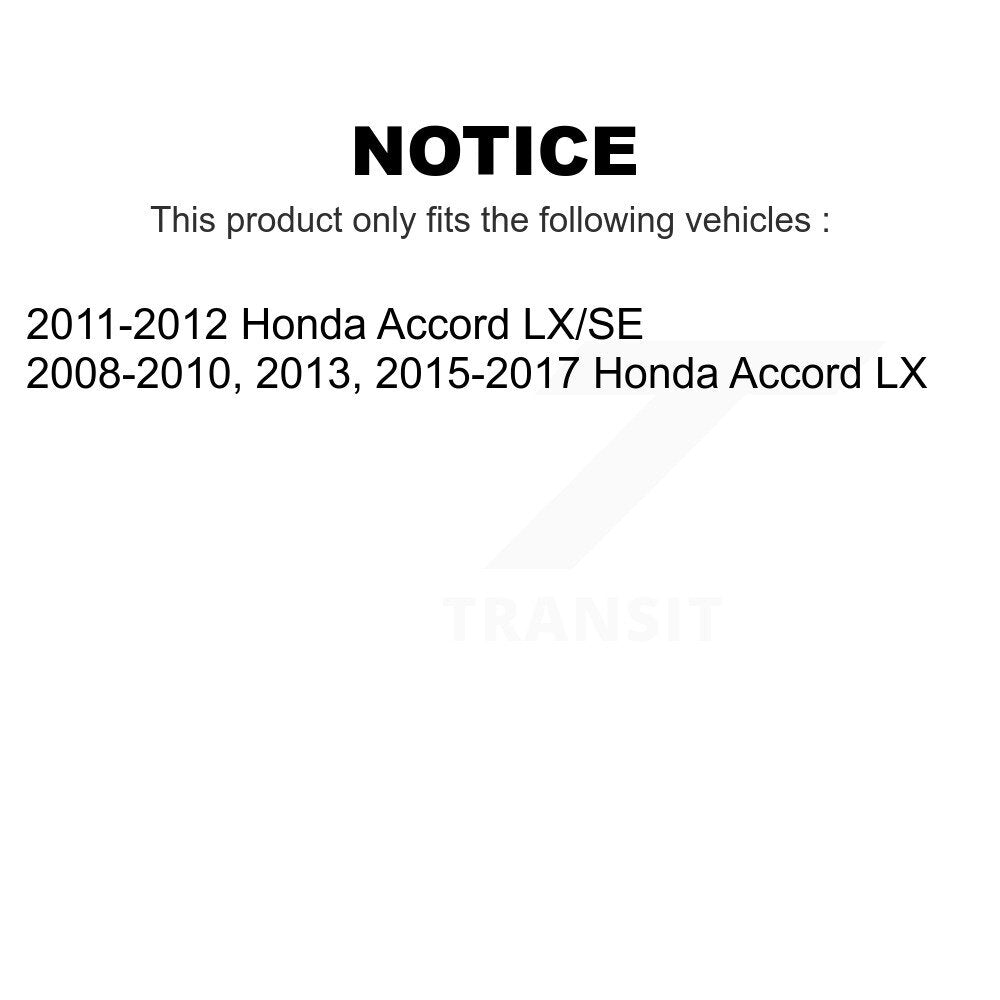 Front Rear Semi-Metallic Brake Pads Kit For Honda Accord KPF-100421