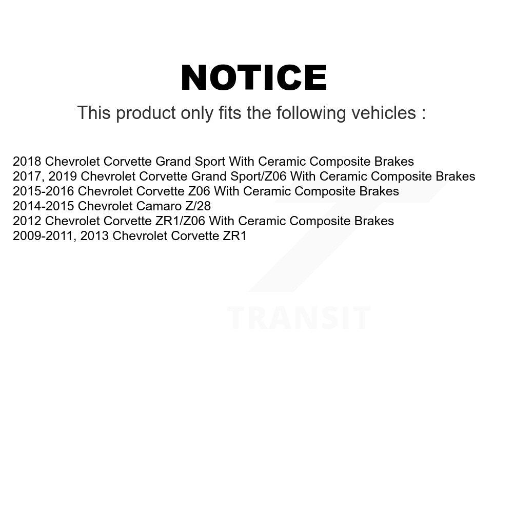 Front Rear Semi-Metallic Brake Pads Kit For Chevrolet Corvette Camaro KPF-100605