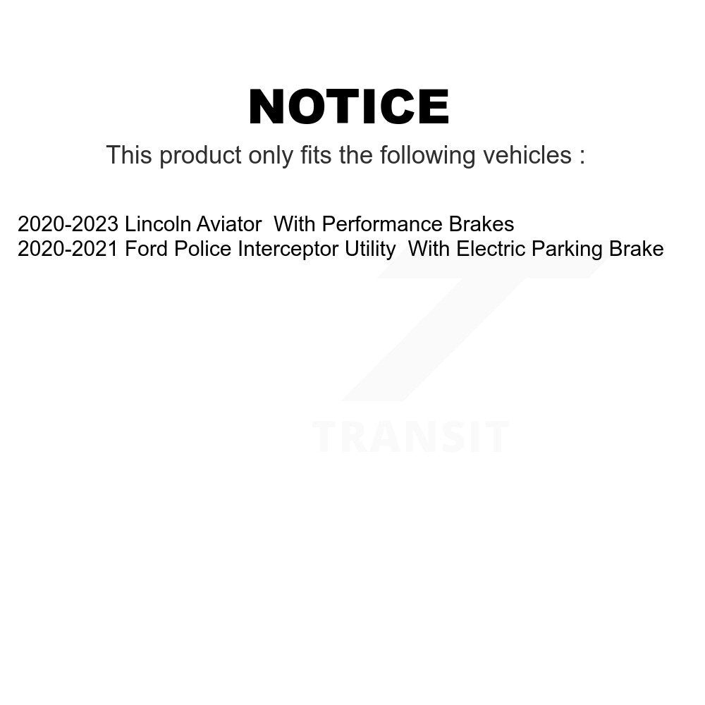 Front Rear Semi-Metallic Brake Pads Kit For Lincoln Aviator Ford Police Interceptor Utility KPF-100632