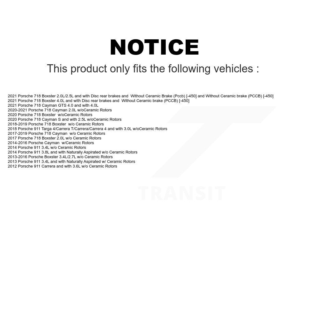 Mpulse Front Disc Brake Pads Wear Sensor (2 Pack) For Porsche 911 Boxster Cayman 718 KSE-100005