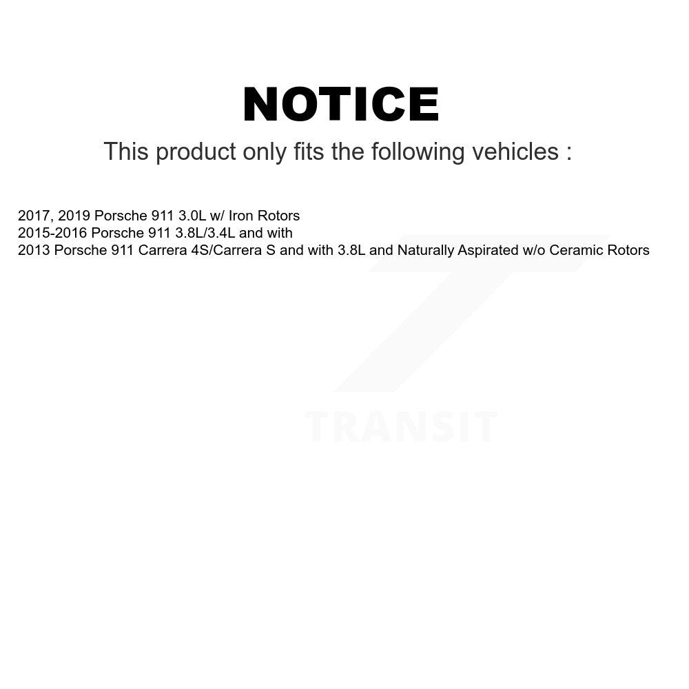 Mpulse Front Disc Brake Pads Wear Sensor (2 Pack) For Porsche 911 KSE-100007