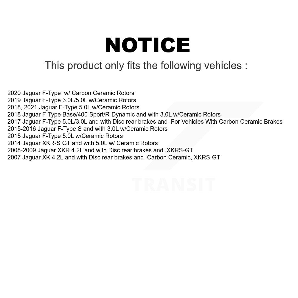Mpulse Front Disc Brake Pads Wear Sensor (2 Pack) For Jaguar F-Type XK XKR XKR-S KSE-100022