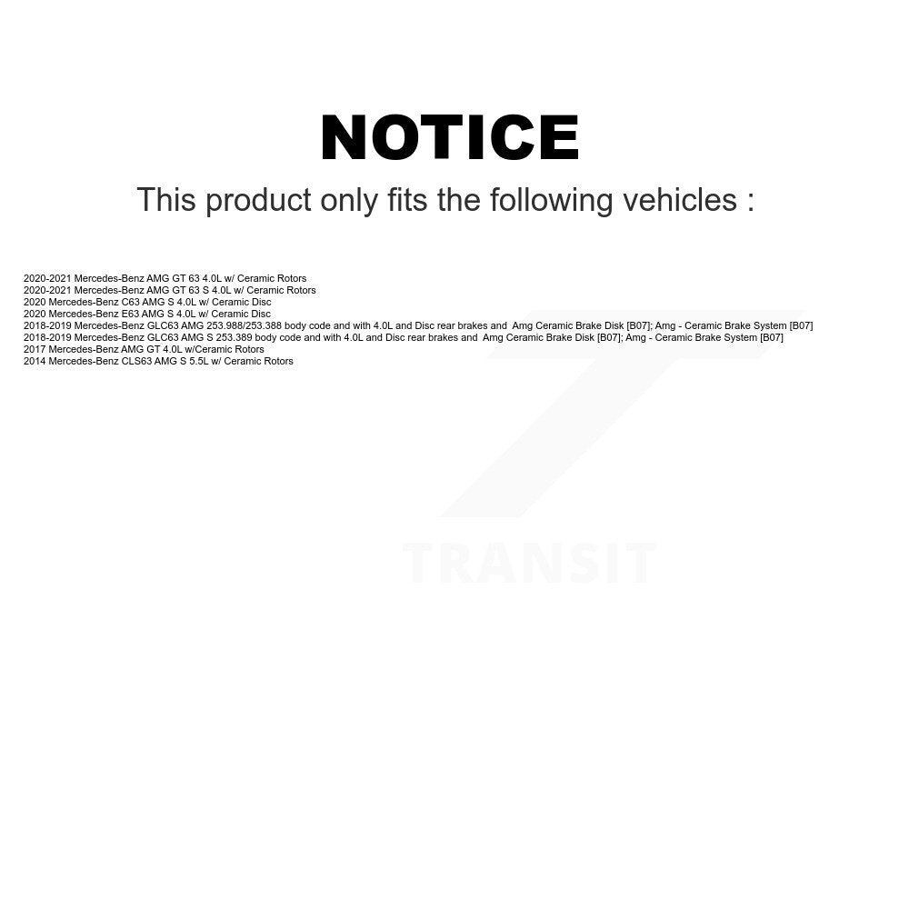 Mpulse Front Disc Brake Pads Wear Sensor (2 Pack) For Mercedes-Benz GLC63 AMG S CLS63 GT C63 E63 63 KSE-100040