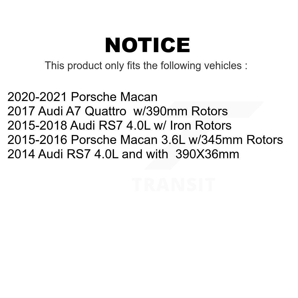 Mpulse Front Disc Brake Pads Wear Sensor (2 Pack) For Porsche Macan Audi A7 Quattro RS7 KSE-100050